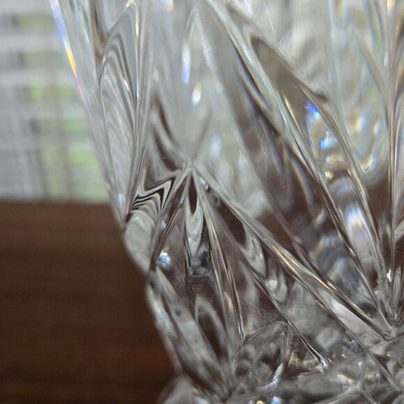 Cristal D'Arques France Tradition Vase, VTG Embossed Crystal Tall Vase 11.75" - Picture 6 of 13